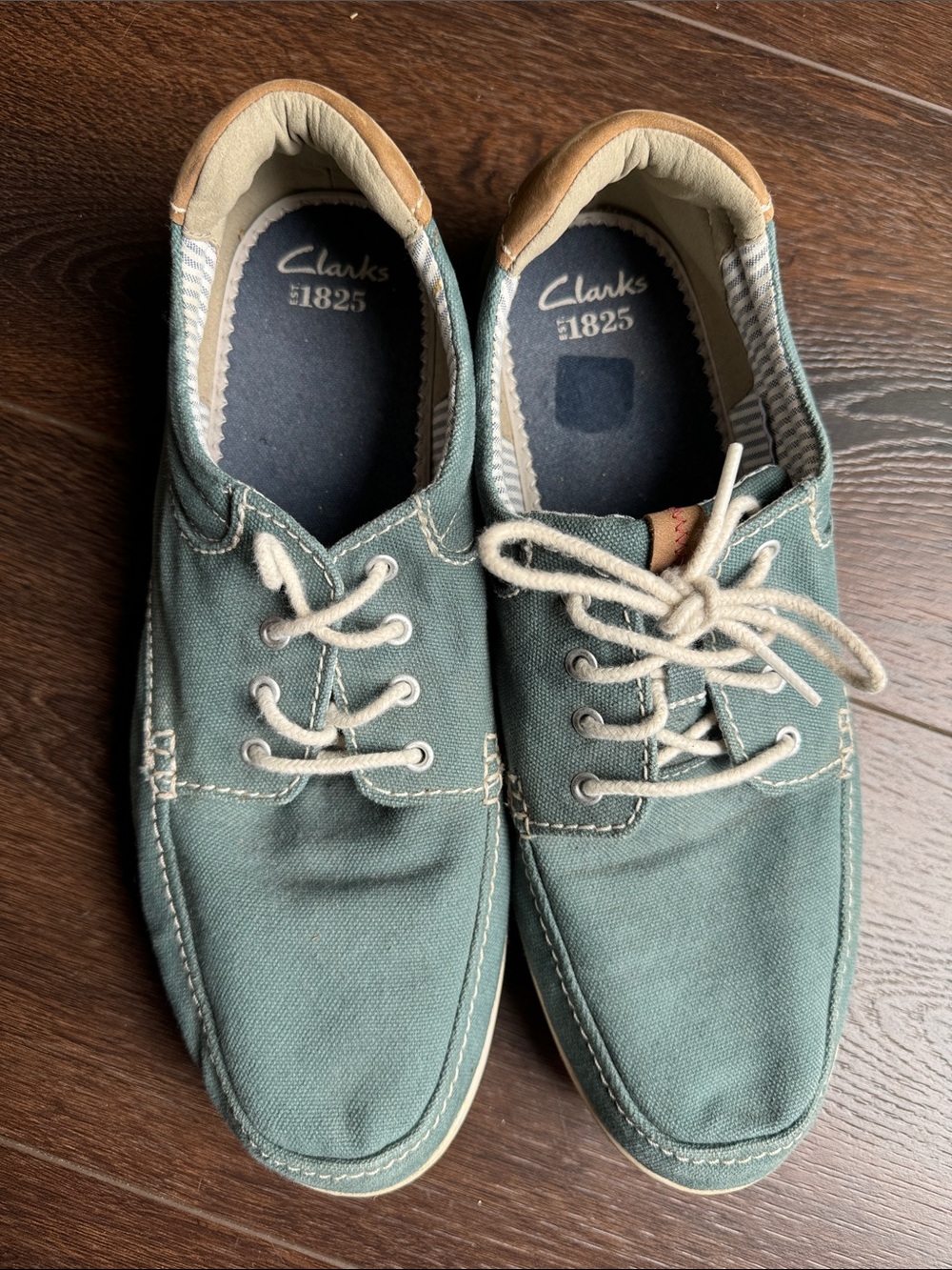 Clarks 1825 Norwin Canvas Lace-Up Boat Shoes